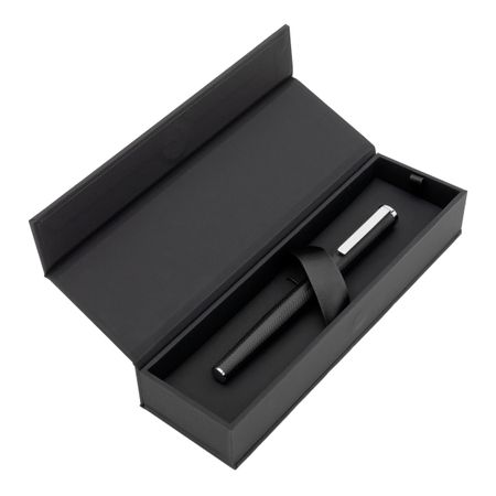 HUGO BOSS Rollerball pen Formation Herringbone Chrome