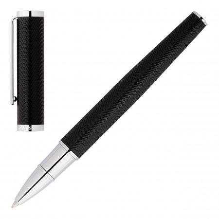HUGO BOSS Rollerball pen Formation Herringbone Chrome