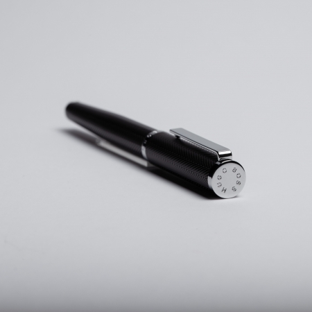 HUGO BOSS Rollerball pen Formation Herringbone Chrome