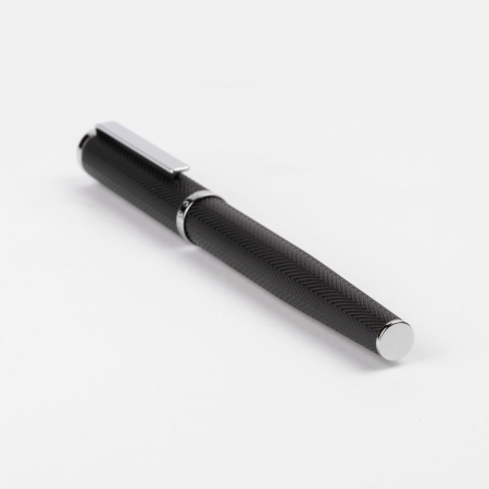 HUGO BOSS Rollerball pen Formation Herringbone Chrome