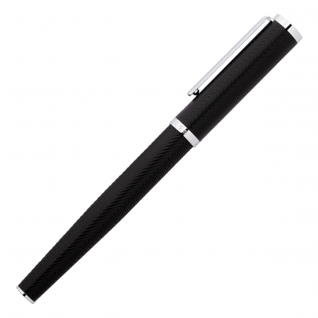 HUGO BOSS Rollerball pen Formation Herringbone Chrome