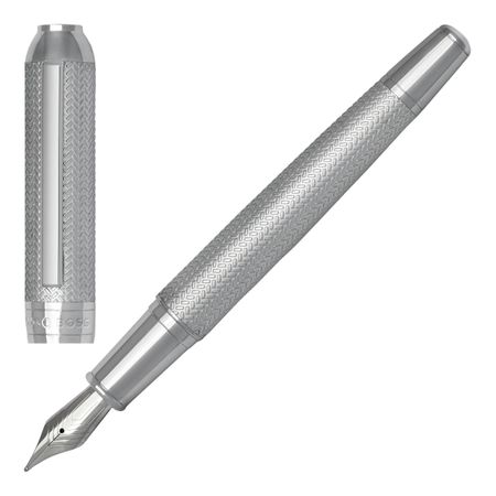 HUGO BOSS Fountain pen Elemental Silver