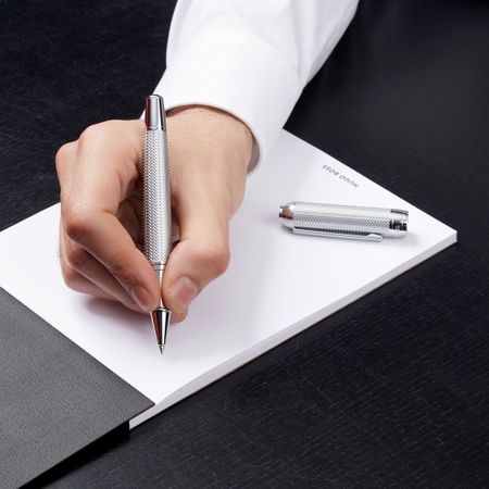 HSI4655C-5 HUGO BOSS Rollerball pen Elemental Silver
