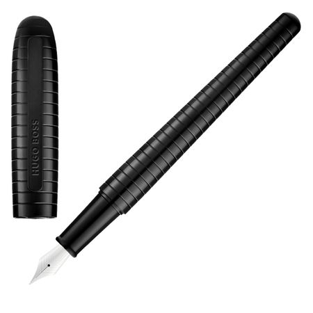 HUGO BOSS Fountain pen Contour Soft Bauhaus Black