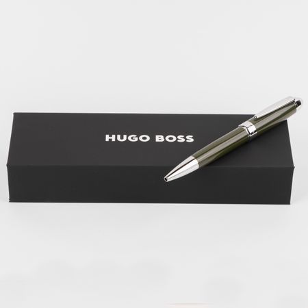 HUGO BOSS Ballpoint pen Icon Kaki/Chrome