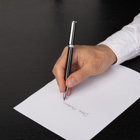 HUGO BOSS Fountain pen Gear Icon Black