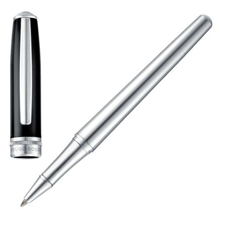 HUGO BOSS Rollerball pen Essential Classic Black & Chrome