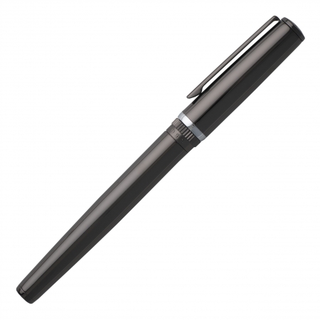 HSN9672D-3 HUGO BOSS Fountain pen Gear Metal Dark Chrome