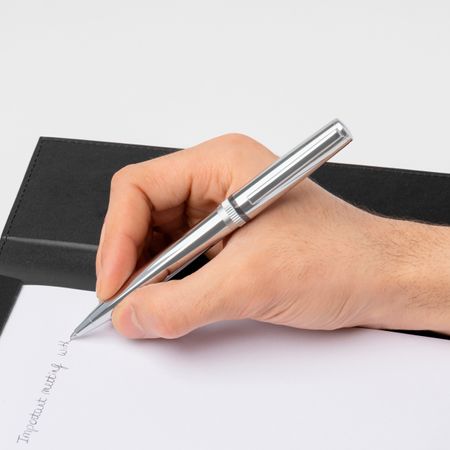 HUGO BOSS Ballpoint pen Gear Metal Chrome