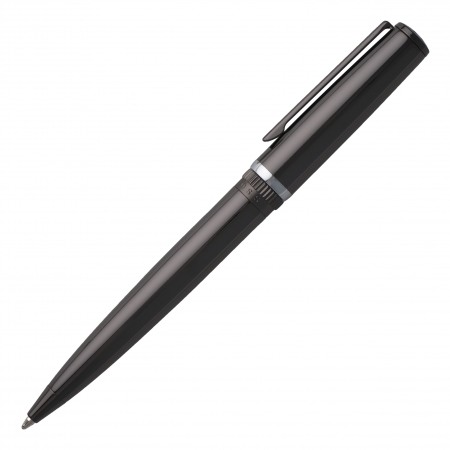 HSN9674D-3 HUGO BOSS Ballpoint pen Gear Metal Dark Chrome