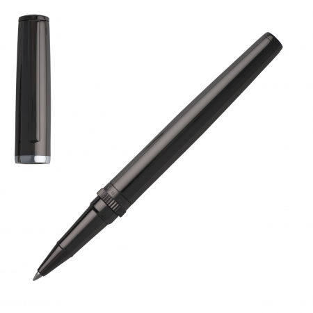 HUGO BOSS Rollerball pen Gear Metal Dark Chrome