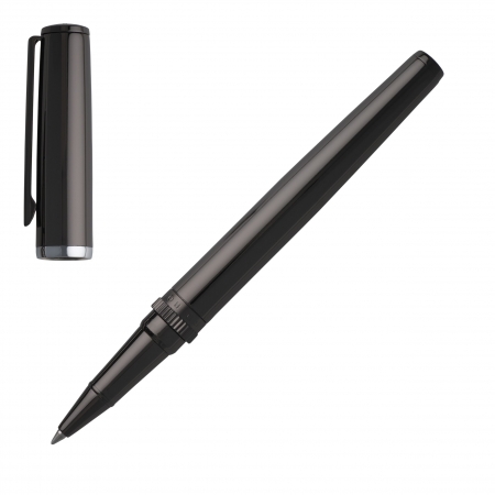 HSN9675D-5 HUGO BOSS Rollerball pen Gear Metal Dark Chrome