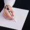 HSQ4834F-4 HUGO BOSS Ballpoint pen Grid Pearl