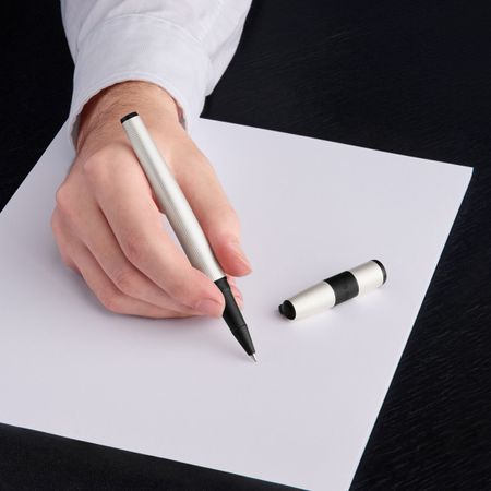 HSQ4835F-6 HUGO BOSS Rollerball pen Grid Pearl