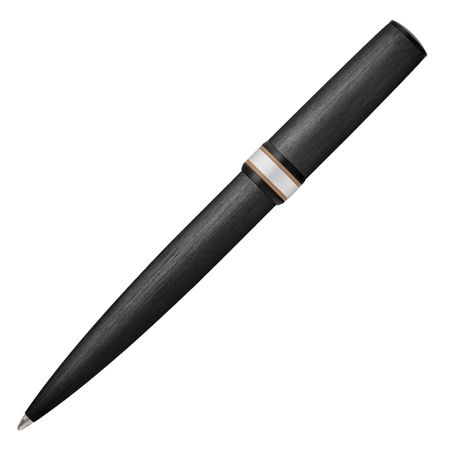 HSR6964A-3 HUGO BOSS Ballpoint pen Arche Brushed Ring Black