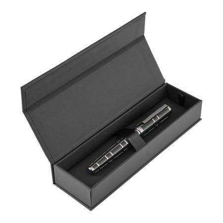 HUGO BOSS Fountain pen Frame Grid Black & Gun