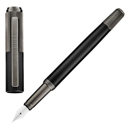 HUGO BOSS Fountain pen Striade Black