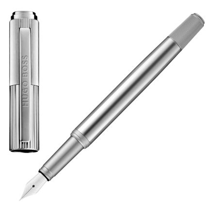 HUGO BOSS Fountain pen Striade Chrome