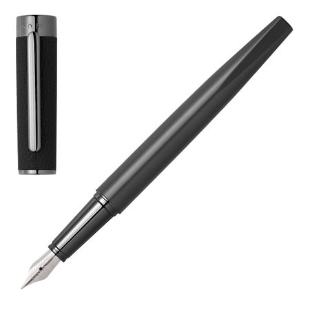 HUGO BOSS Fountain pen Corium Black