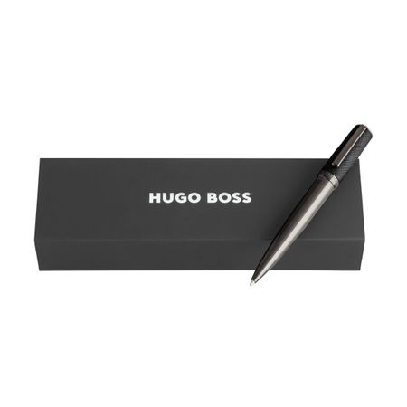 HUGO BOSS Ballpoint pen Double B Saffiano Black