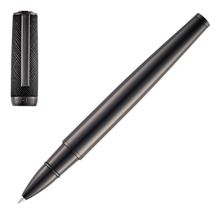 HUGO BOSS Rollerball pen Double B Saffiano Black