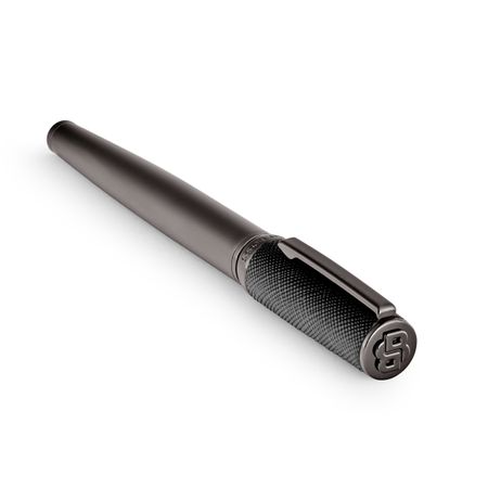 HUGO BOSS Rollerball pen Double B Saffiano Black