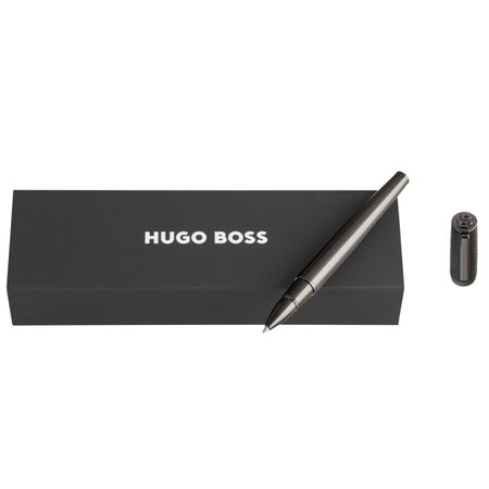 HUGO BOSS Rollerball pen Double B Saffiano Black