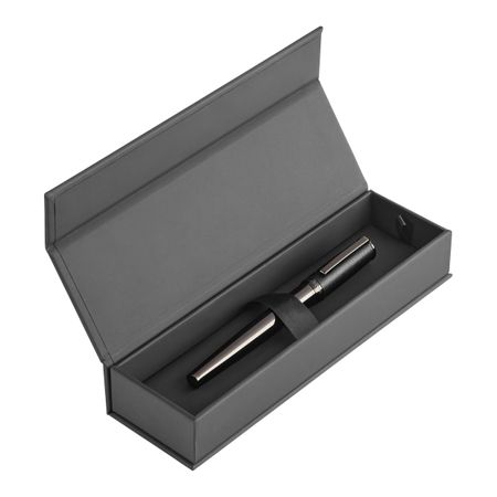 HUGO BOSS Rollerball pen Double B Saffiano Black