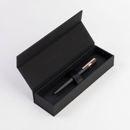 HSV2854E-3 HUGO BOSS Ballpoint pen Gear Pinstripe Black / Rosegold