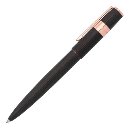 HSV2854E-6 HUGO BOSS Ballpoint pen Gear Pinstripe Black / Rosegold