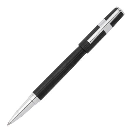 HUGO BOSS Rollerball pen Gear Pinstripe Black / Chrome