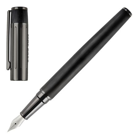 HSV3062A-4 HUGO BOSS Fountain pen Gear Ribs Black