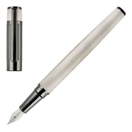 HUGO BOSS Fountain pen Gear Ribs Chrome