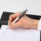 HSV3064B-2 HUGO BOSS Ballpoint pen Gear Ribs Chrome