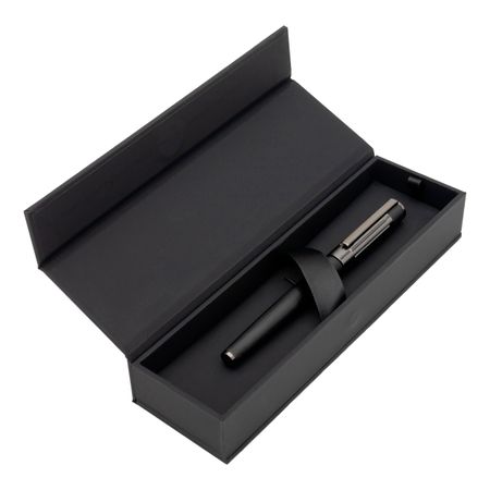 HSV3065A-7 HUGO BOSS Rollerball pen Gear Ribs Black