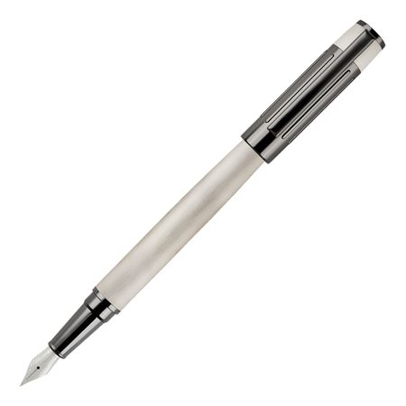 HSV3065B-3 HUGO BOSS Rollerball pen Gear Ribs Chrome