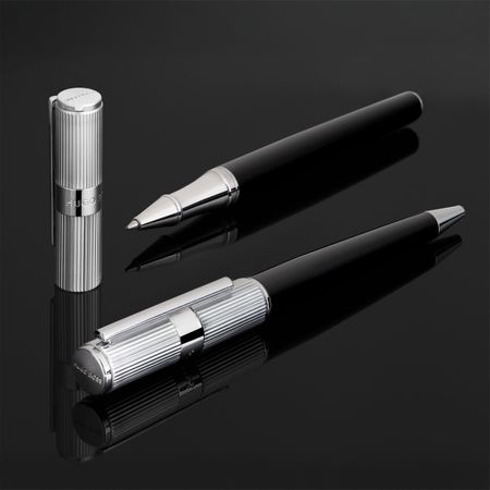 HSV4725C-11 HUGO BOSS Rollerball pen Formation Line Silver