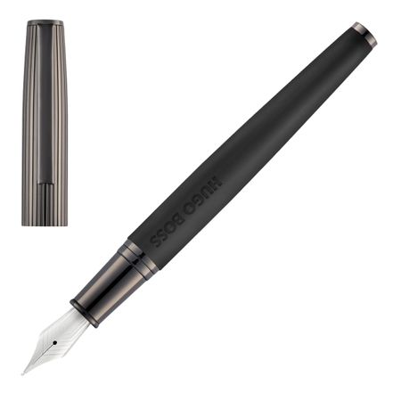 HUGO BOSS Fountain pen Illusion Arcade Black & Gun