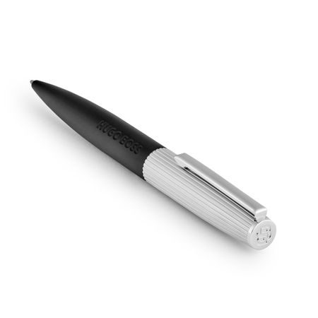 HSV5694B-4 HUGO BOSS Ballpoint pen Illusion Arcade Black & Chrome