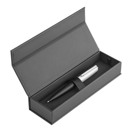HSV5694B-6 HUGO BOSS Ballpoint pen Illusion Arcade Black & Chrome