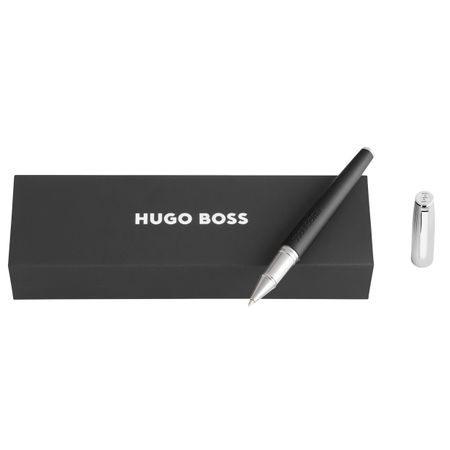 HUGO BOSS Rollerball pen Illusion Arcade Black & Chrome