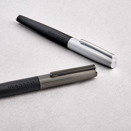 HUGO BOSS Rollerball pen Illusion Arcade Black & Chrome