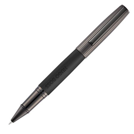 HSV5695D-4 HUGO BOSS Rollerball pen Illusion Arcade Black & Gun