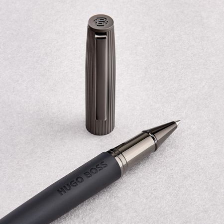 HSV5695D-9 HUGO BOSS Rollerball pen Illusion Arcade Black & Gun