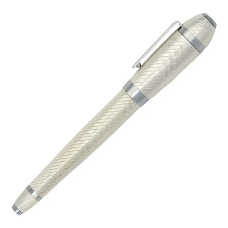 HSW4452C-6 HUGO BOSS Fountain pen Arc Futurist Silver