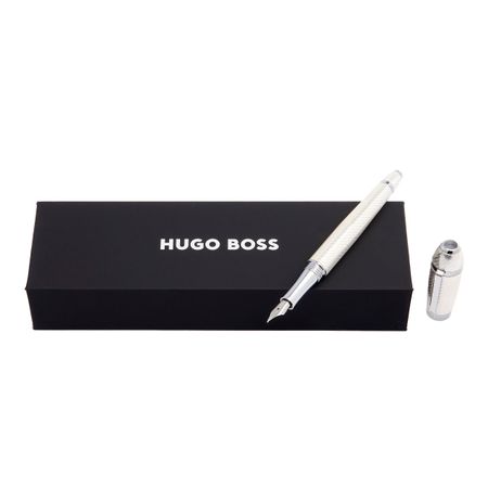 HSW4452C-7 HUGO BOSS Fountain pen Arc Futurist Silver