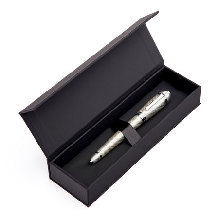 HSW4452C-8 HUGO BOSS Fountain pen Arc Futurist Silver