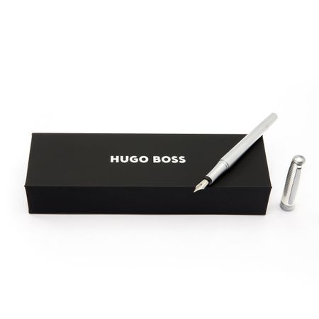 HUGO BOSS Fountain pen Essential Metal Silver