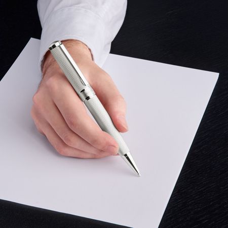 HUGO BOSS Ballpoint pen Totem Chrome