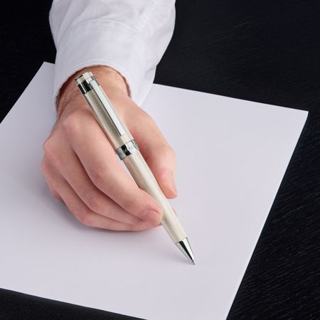 HUGO BOSS Ballpoint pen Eclat Silver